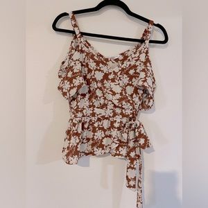 Orange & Floral Summer Tee